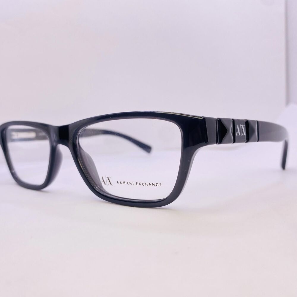 Armani Exchange Eyeglasses Frames AX 3014 8005 52 [] 16 135 MM Smoke Black